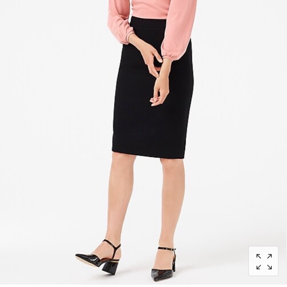 J.CREW Black Pencil Skirt